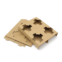 Porte-gobelet jetable pour boisson chaude au café en papier de conception personnalisée en gros