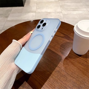 New Trend Slim Shockproof PC <b>Material</b> <b>Magnetic</b> Case for 11-17 Pro Max 2-in-1 Splicing Design Shockproof Cover - Product Image 4
