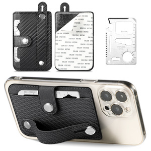 Fundas Plegables para iPhone con Textura de Fibra de Carbono, PU Anti-Caídas, a Prueba de Golpes, Diseño Urbano, con Ranura para Tarjetas y Soporte - Product Image 4