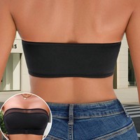 Lingerie sexy en maille de style européen, version sans bretelles, soutien-gorge à ouverture frontale anti-dérapant pour femmes