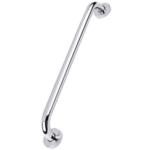 Barre d'appui de salle de bain en acier inoxydable HL 25, poignée droite brillante pour baignoire et toilettes - Product Image 4