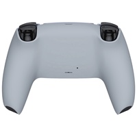 Coque arrière personnalisée grise eXtremeRate Soft Touch Grip pour manette PS5