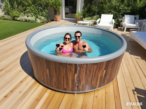 Bồn tắm nước nóng di động bồn tắm <span class=keywords><strong>jacuzzi</strong></span> Spa de Exterior <span class=keywords><strong>Jacuzzi</strong></span> - Product Image 6
