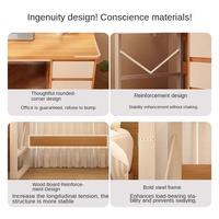 Bureau d'écriture pour étudiant, bureau d'ordinateur minimaliste, table de travail à domicile, bureau simple avec tiroirs, fabriqué en Chine, chambre/bureau