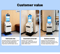 Quiosco de Autoregistro Interior para Hoteles, Quiosco Comercial con Cámara SDK, Terminal Táctil Interactivo, Máquina de Gestión de Colas para Hoteles