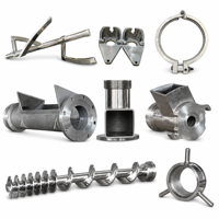 Pièces de machines à viande en acier inoxydable moulées par investissement, composants de précision pour équipements de transformation alimentaire