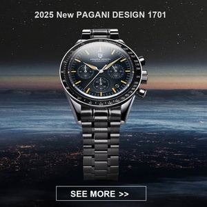 นาฬิกาข้อมือผู้ชาย PAGANI DESIGN รุ่น PD1816 หรูหรา VK67 ระบบควอตซ์ โครโนกราฟ กระจกแซฟไฟร์ AR กันน้ำ - Product Image 4