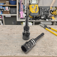 Embout de tournevis hexagonal magnétique à tige de 1/4 po, embout de douille de 42 mm, embouts de douille de 5/16 po, acier S2 HRC53~60, OEM HORN DIN ISO CE