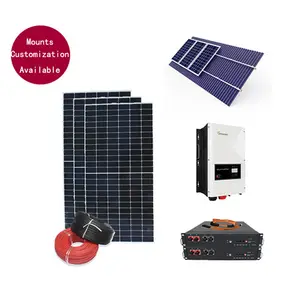 10000 w centrale elettrica portatile sistemi solari off grid Hybrid 3KW 5KW generatore di corrente 3000w Paneles Solares 10000 w