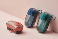 Échantillon gratuit Distributeur de savon 3 en 1 Bon nettoyeur pour salle de bain Cuisine Lessive douce Brosse à récurer les vêtements et les chaussures