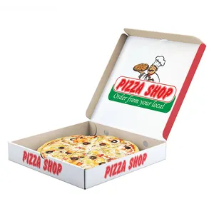 Venda por atacado barato caixa personalizada para pizza assando embalagem cartão