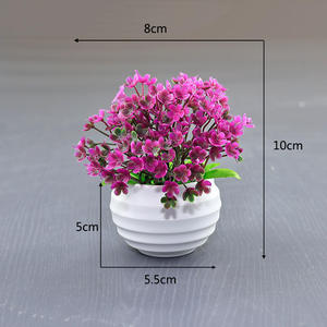 Plantas Artificiales en Maceta de Plástico, Plantas Pequeñas Simuladas, Adorno de Escritorio para Decoración de Interiores y Exteriores, Decoración de Macetas - Product Image 6