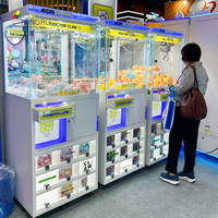 Machine de capture de jouets multi-grilles avec vitrine à neuf compartiments, équipement d'arcade intérieur, couleur personnalisable, avec paiement par pièces, billets et cartes de crédit