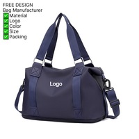Sac de voyage extensible en nylon - Sac de week-end léger, imperméable, résistant aux rayures, avec pochette pour bagages, unisexe