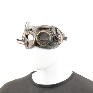 Masque monoculaire mécanique <span class=keywords><strong>steampunk</strong></span> demi-visage pour Halloween, événements <span class=keywords><strong>steampunk</strong></span>, cosplay et fêtes à thème - Product Image 5