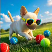 Vente directe d'usine chinoise de balles de padel colorées assorties de Pékin pour l'entraînement des débutants, le jeu avec les animaux et l'utilisation en extérieur