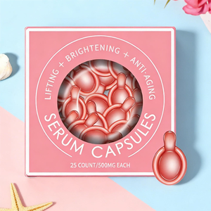 Sérum Visage Anti-âge Végétalien en Capsules <span class=keywords><strong>Élixir</strong></span> Botanique Naturel Éclaircissant à l'Acide Glycolique et au Collagène pour le Visage - Product Image 1