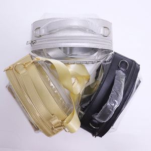 Bolso Bandolera Transparente de PVC Impermeable, Clásico, Vintage, para Invierno y Otoño, Aprobado para Estadios, Ajustable, para Días de Partido de Rugby - Product Image 2