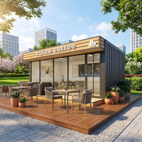 Maison mobile préfabriquée portable de 20 pieds et 40 pieds, restaurant, cuisine, supermarché modulaire, café, hôtel, boutique en conteneur d'expédition