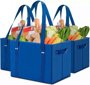 Usine BSCI, vente en gros, sac de courses pliable personnalisé avec logo, sac fourre-tout réutilisable, sac de shopping pliable non tissé - Product Image 3