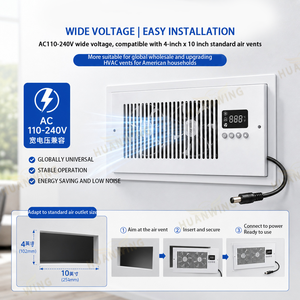 Ventilateur de circulation intelligent 4x10 avec thermostat, double ventilateur silencieux pour optimisation du flux d'air CVC, ventilateur d'extraction intelligent - Product Image 5