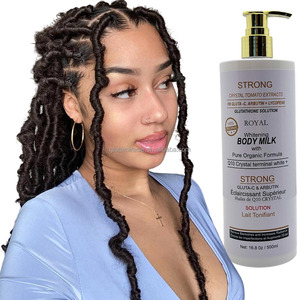 Crème corporelle au <span class=keywords><strong>lait</strong></span> de gluta C, arbutine et lycopène, très vendue, pour traiter le mélasma, éliminer les imperfections, augmenter l'éclat et hydrater la peau. - Product Image 3