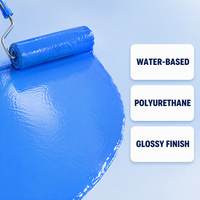 Revêtement imperméable en polyuréthane à base d'eau, liquide écologique appliqué pour les toits plats, les murs et les entrepôts