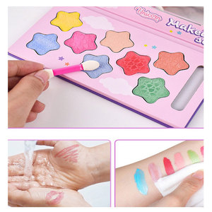 8-Color çocuklar makyaj seti yıkanabilir toksik olmayan göz farı paleti koleksiyonu taklit oyun ve okul öncesi ürün kızlar için - Product Image 4