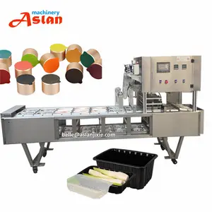 Fresh Product Trays Sealing Package Machine Aluminum Foil Bowl Sealer Machine Paste Filling Sealing Machine