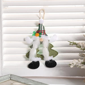 Hot-Selling <b>Cute</b> Faceless Santa Claus Pendant <b>Doll</b> Luxury Style New Holiday Gifts for Christmas Tree Decoration Factory Supplies - Product Image 3