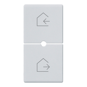Deux interrupteurs à distance argentés de 1 m, demi-clés, longueur 4,44 cm, largeur 2,3 cm, hauteur 0,67 cm - Product Image 1
