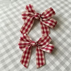 Hot Selling Exquisite Vintage Temperament Red Bowknot Hairpin Fashion Light Luxury Design Women's Hairpins Wholesale Jewelry - Product Image 3
