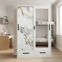 Armoire en acier avec tiroirs, placard de rangement en métal avec tringle de suspension pour chambre à coucher et maison