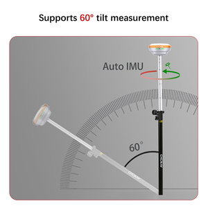 CHC I76 RTK เครื่องรับสัญญาณ GNSS ขนาดพกพา รุ่นนานาชาติ ระบบระบุตำแหน่งด้วยภาพ IP68 1408 ช่องสัญญาณ พร้อมตัวรับส่งสัญญาณในตัว - Product Image 2