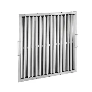 Nhà Máy Bán Buôn Chất Lượng Cao Bếp Phạm Vi Hood Thép Không Gỉ Baffle Mỡ Lọc