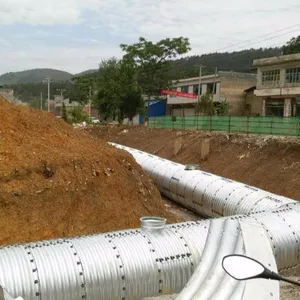 Jalur Masuk Pipa Culvert Baja Bergelombang