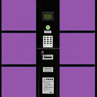 Casier de rangement intelligent YL avec code PIN et code-barres, casier de stockage de bagages en libre-service 24h/24, armoire en acier à rouleaux froids