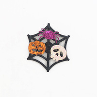 Accessoire de chaussure fait main, Matériel DIY, Breloque en forme de cheveu, Personnalisé, Halloween, Maison hantée, Citrouille, Bonbon, Paillettes, Accessoire de botte de cowboy