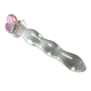 Liefde Toverstaf Kristal Anale Plug Roze Hart Butt <span class=keywords><strong>Dildo</strong></span> Seksspeeltjes Voor Vrouw Stick - Product Image 1
