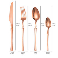 Ensemble de couverts en acier inoxydable européen, or argent, couteau à steak occidental, passe au lave-vaisselle, argenterie en métal pour les cadeaux de mariage