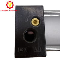 Vérin pneumatique à double effet en alliage d'aluminium, norme ISO, compact, alésage et course personnalisés, actionneur industriel, vente en gros OEM usine