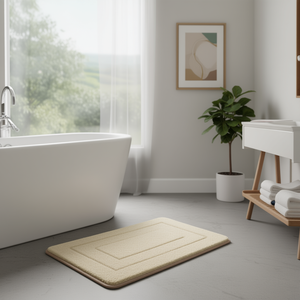 Alfombra de baño FRAME Art 37 Ecru (90x60cm) YM5023 - Product Image 3