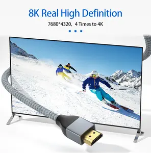 48gbps מגן משופר אנטי הפרעה 2.1 8k uhd כבל 8k uhd 8k אמיתי g