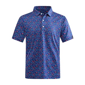 Camiseta de Golf Personalizada para Hombre, Modelo 2025 OEM, con Logotipo Bordado en Spandex, Estampado de Lujo, de Secado Rápido y Talla Grande - Product Image 6