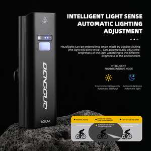 Yueli <b>Bicycle</b> <b>Light</b> WT000 400LM LED Smart Sensor Road Bike Headlight - Product Image 2