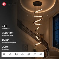 Lustre suspendu en verre moderne, style nordique, pour cuisine, salle à manger, escalier, décoration, tube en verre LED, décoration intérieure