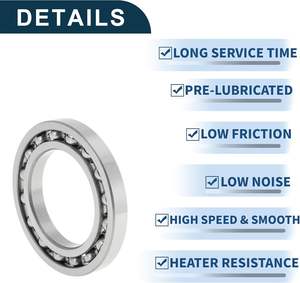 Roulement à billes de transmission de marque DFN pour la construction 6218c3 6210 2rz 6211 2rsr 6014 6214 <span class=keywords><strong>2rs1</strong></span> 61909 61904 61804 61906 - Product Image 2
