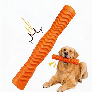 Juguetes chirriantes de diseño personalizado para perros, juguetes interactivos de goma resistente para masticar, para razas pequeñas, medianas/grandes, material TPR - Product Image 2