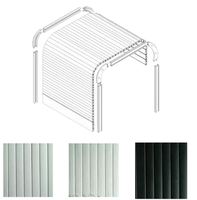 Porte à enroulement en PVC sur mesure, fabrication directe d'usine 2026, porte tambour pour armoire de cuisine
