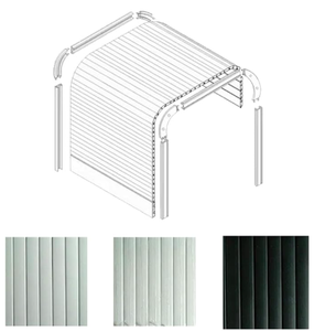 Puerta <span class=keywords><strong>Enrollable</strong></span> de PVC Hecha a Medida Directo de Fábrica 2026, Puerta Tambour para Muebles de Cocina - Product Image 2